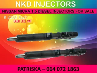 Nissan Micra 1.5 Diesel Injectors For Sale