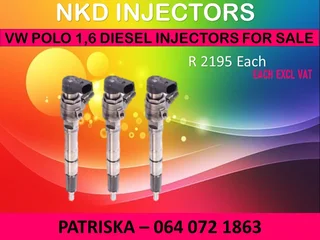 Vw Polo  1.6 Diesel Injectors For Sale