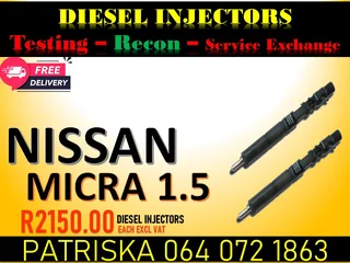 Nissan Micra 1.5 Diesel Injectors For Sale