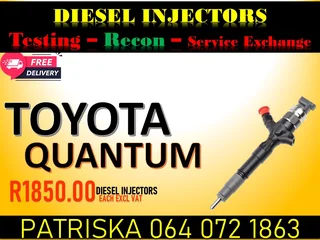Toyota Quantum Diesel Injectors For Sale