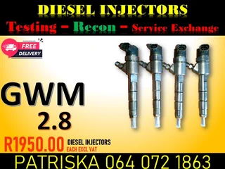Gwm 2.8 Diesel Injectors For Sale