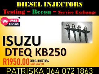 Isuzu Dtec Kb250 Diesel Injectors For Sale