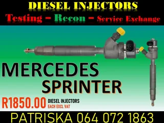Reconditioned Diesel Injectors – Like New &amp; Ready To Fit For  Mercedes Sprinter