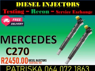 Reconditioned Diesel Injectors – Like New &amp; Ready To Fit For Mercedes C270