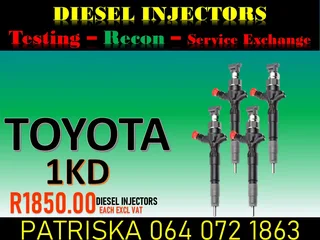Toyota 1kd And 2kd Diesel Injectors For Sale