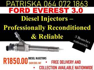 Ford Everest 3.0 Diesel Injectors For Sale