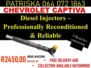 Chevrolet Captiva Diesel Injectors For Sale On Exchange Or To Recon