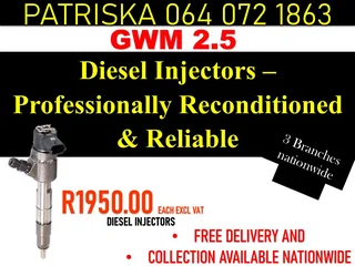 Gwm 2.5 Diesel Injectors For Sale On Recon