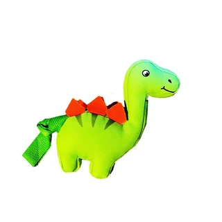 Dinosaur Squeaky Dog Plush Durable Chew Toy Small Interactive Puppies Dogs