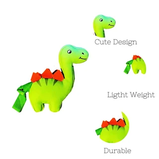 Dinosaur Squeaky Dog Plush Durable Chew Toy Small Interactive Puppies Dogs