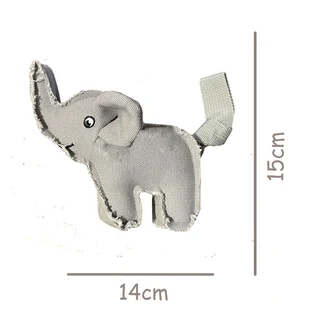 Elephant Squeaky Dog Plush Durable Chew Toy Small Interactive Puppies Dogs