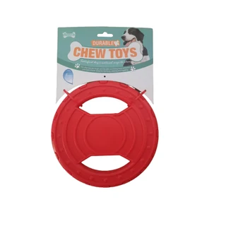 Rubber Frisbee Dog Toy (Red)