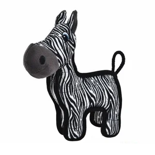 Soft Squeaky Zebra Dog Durable Pet Chew Toys Interactive Puppies