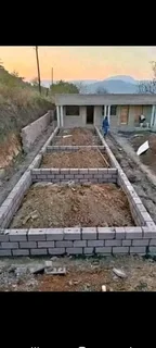 We do retaining walls building roofing plastering