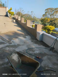 We do retaining walls building roofing plastering