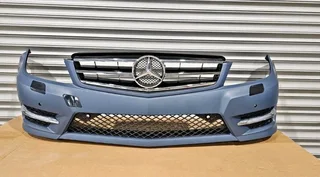 Complete Front Bumper Mercedes W204 Amg Line 2011-2014 Model ( Facelift )