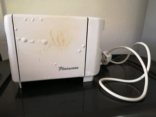 white two slice pineware toaster