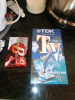 VHS and 90minute cassette tape