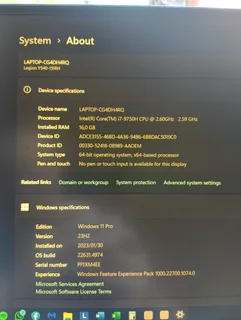 Lenovo legion y540 15irh gaming/coding laptop