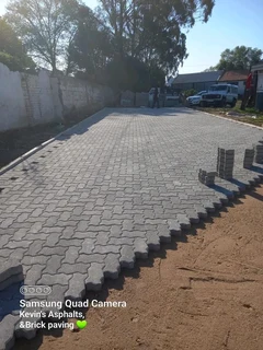 Brick paving