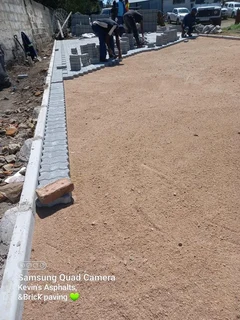 Brick paving