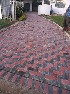 Brick paving