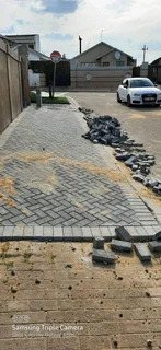 Brick paving