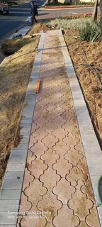 Brick paving