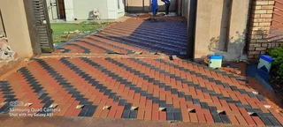 Brick paving