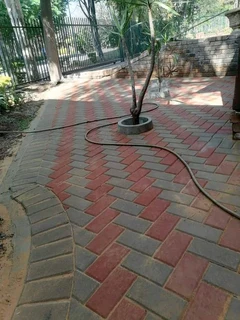 Brick paving