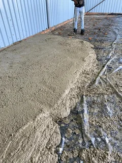 Concrete installation