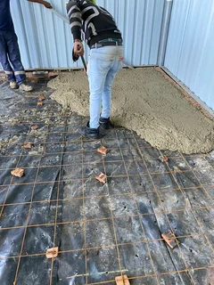 Concrete installation
