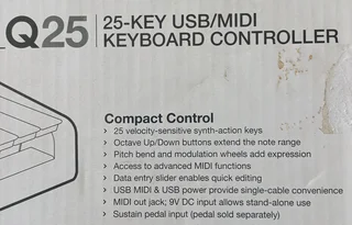 WORLDE 49-key and ALESIS Q25 MIDI keyboards. R1800