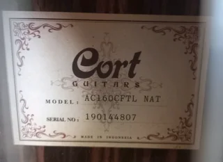 Cort AC160CF nylon-string guitar. R4200