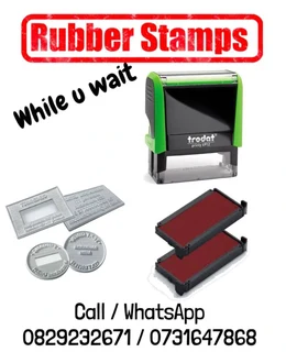 Rubber Stamp done while you Wait