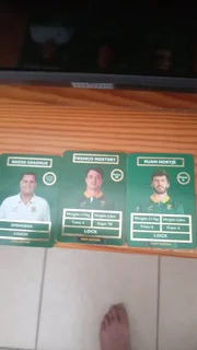 Rugby cards