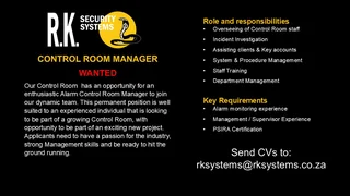 Control Room Manager