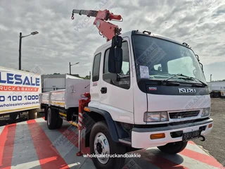 2001 Isuzu FTR800 Dropsides Crane truck