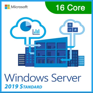  Microsoft Windows Server 2019 Standard - 16 Core - 5 User CALBRAND NEW &amp; SEALED DVD PACKAGE