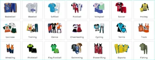 Sublimated sports clothing