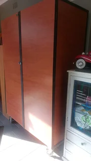 Cherry Wood Biltong Cabinet on Wheels