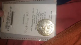 Nelson mandela pure gold coin