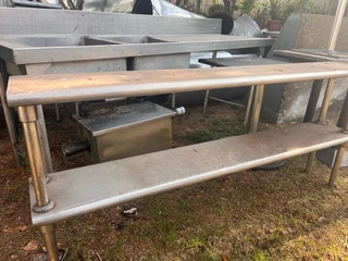 Stainless steel kitchen table, sinks, gas bunkers, chimneys and canopy’s e.t.c