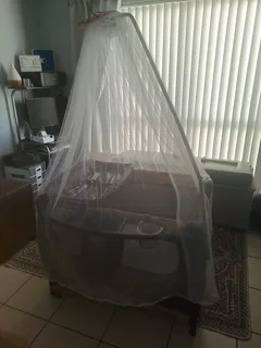 CHELINO Musical Baby Camp Cot with free Mosquito net