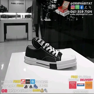 Rick owens x chuck 70 drkshdw drkstar low