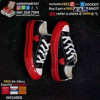 cdg play x chuck 70 3 colour low