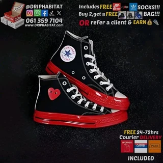 cdg play x chuck 70 3 colour hi