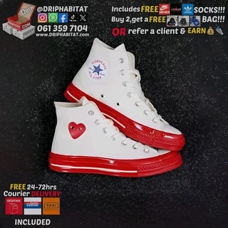 cdg play x chuck 70 3 colour hi