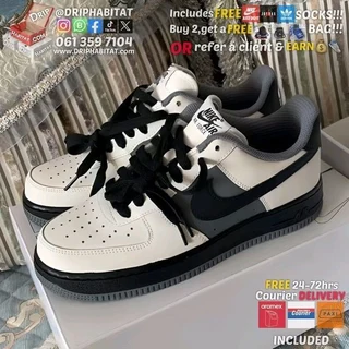 nike air force 1 black dark grey