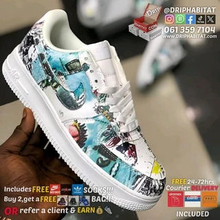 nike air force 1 graffiti custom